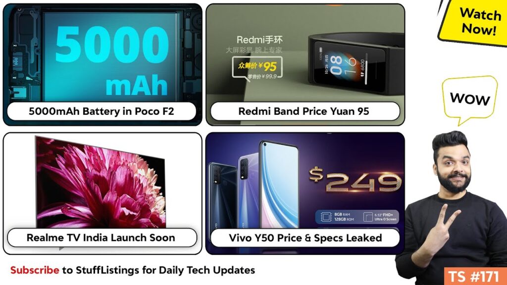 TS #171: Realme TV 43-inch, Poco F2 5000 mAh Battery? Vivo Y50 Confirmed Specs and Price, And More