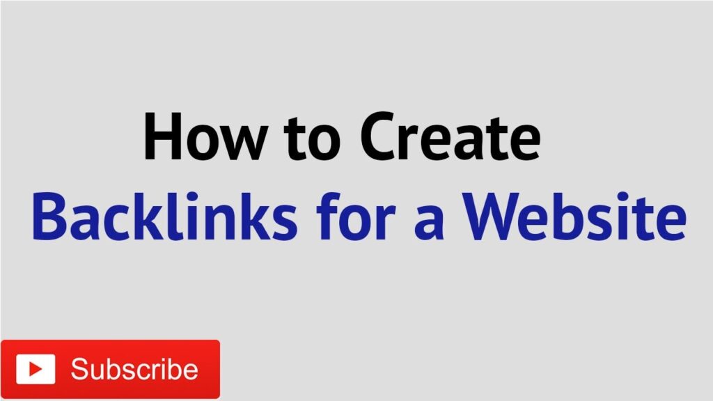 What are Backlinks & How to create backlinks for a website ?