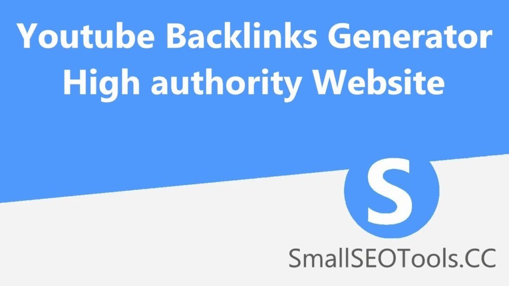 Youtube Backlink Generator !! create 1 million free YouTube backlink