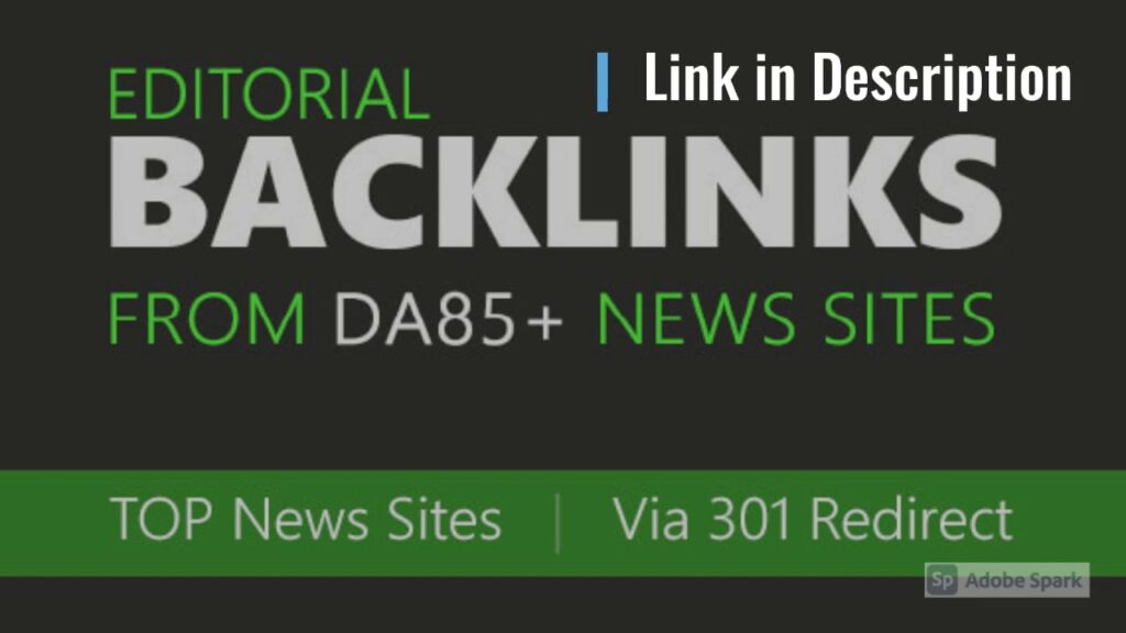 I will build high authority backlinks from top news sites via 301 redirect, high da SEO