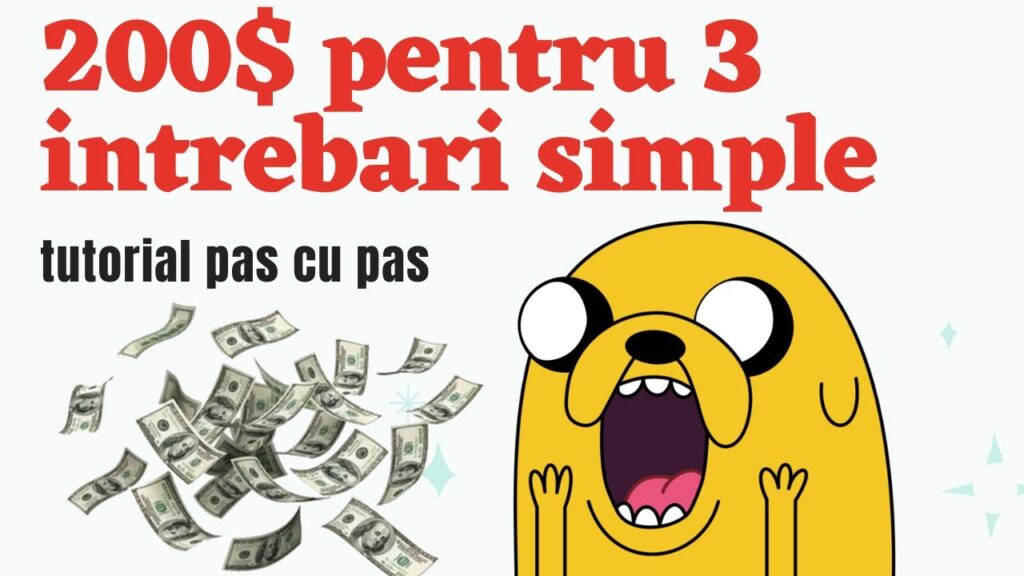 200$ Profit pentru 3 intrebari simple | Cum sa faci bani online