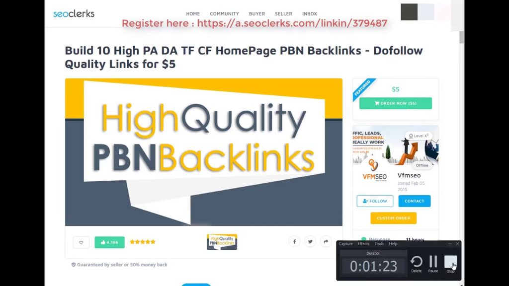 Build 10 High PA DA TF CF HomePage PBN Backlinks Dofollow Quality Links On SEOCl