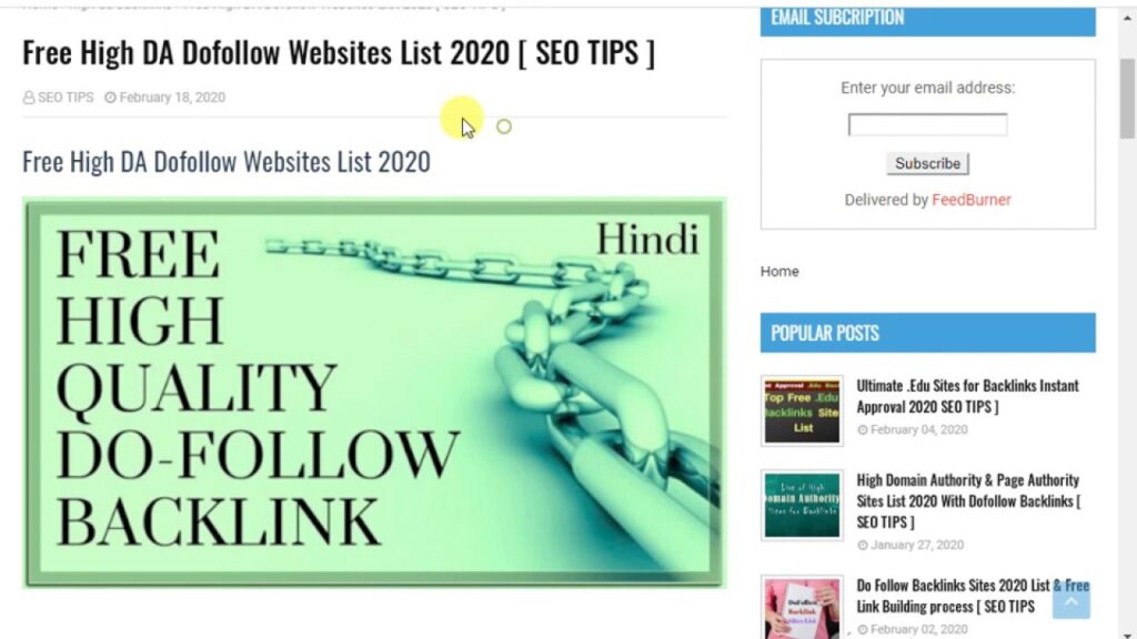 [DA above 80] High Authority Dofollow Backlinks List - [ SEO TIPS ]
