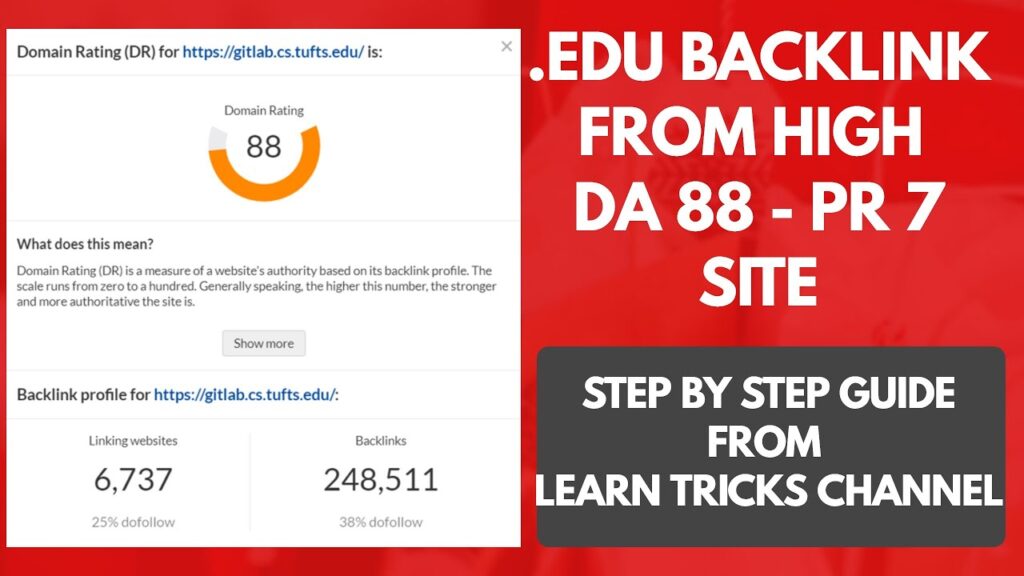 Get Free  Edu Backlinks | How To Create DA 88 & PR 7  EDU DoFollow Backlink
