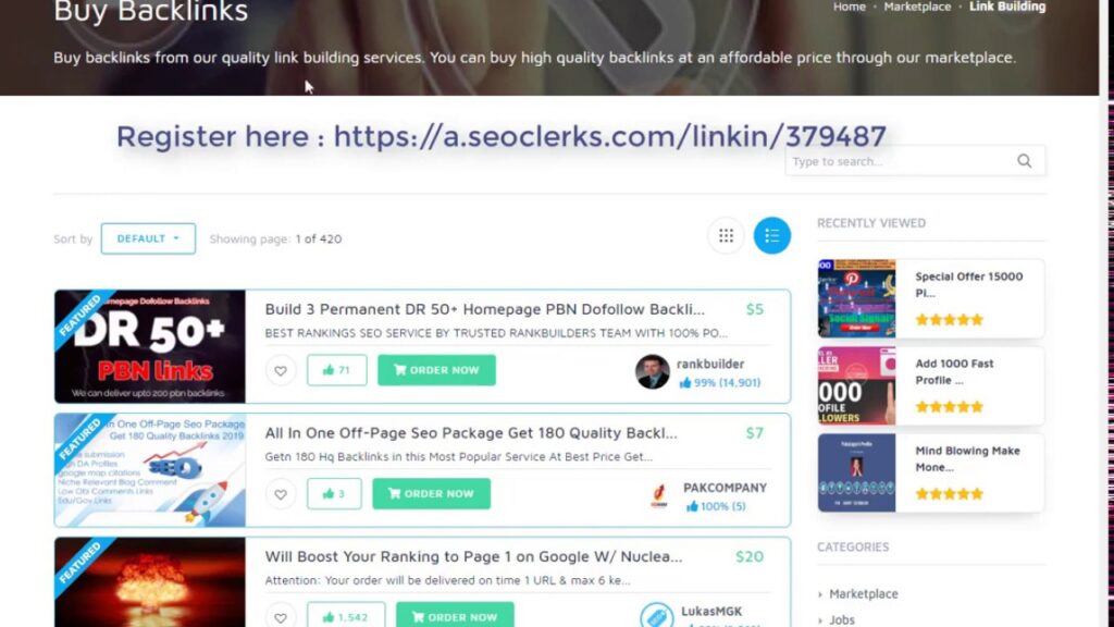 How To Buy High Quality PBN Backlinks Bookmarks Service On SEOClerks