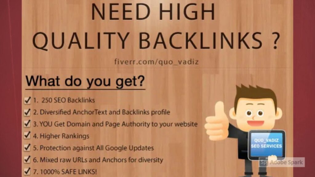 I will 250 high quality backlinks improves SEO in 2020