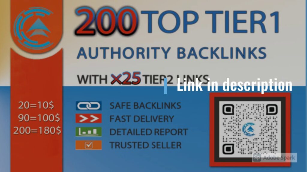 I will boost website ranking with high authority backlinks with second tier links