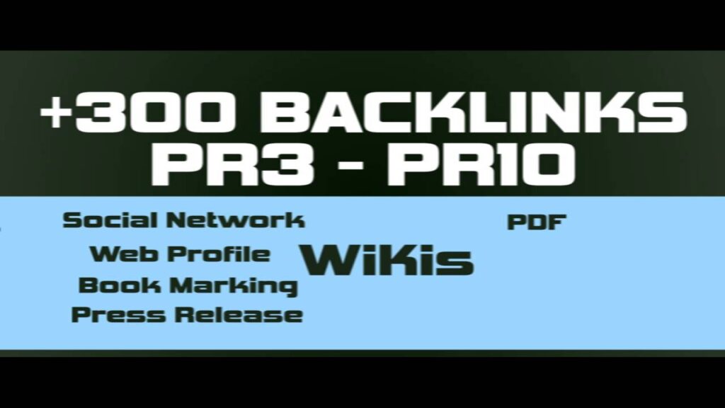 Link Building - I Will Create more than 300 BackLinks Quality Sites - PR3 to PR10