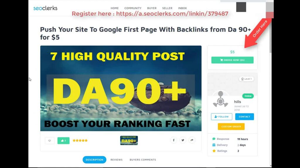 Push Your Site To Google First Page With Backlinks from Da 90 for $5 On SEOClerk