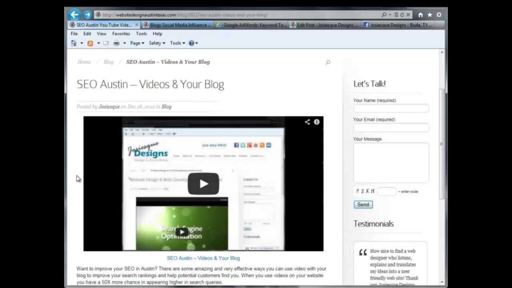 SEO Austin - Using Search Engine Optimization In Your Blog