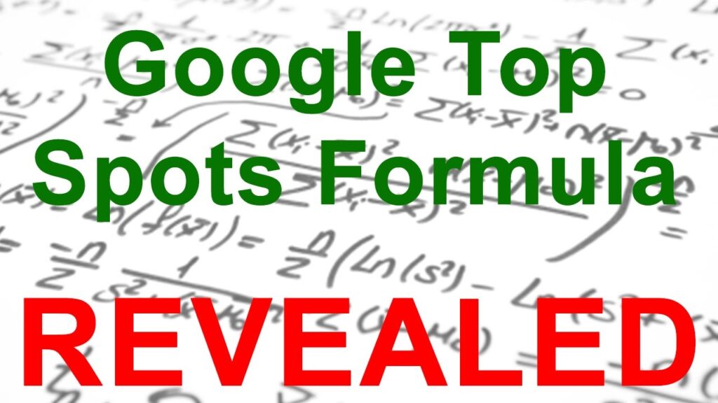 SEO Firm Reveals Formula For Top Spots & everything you need to know