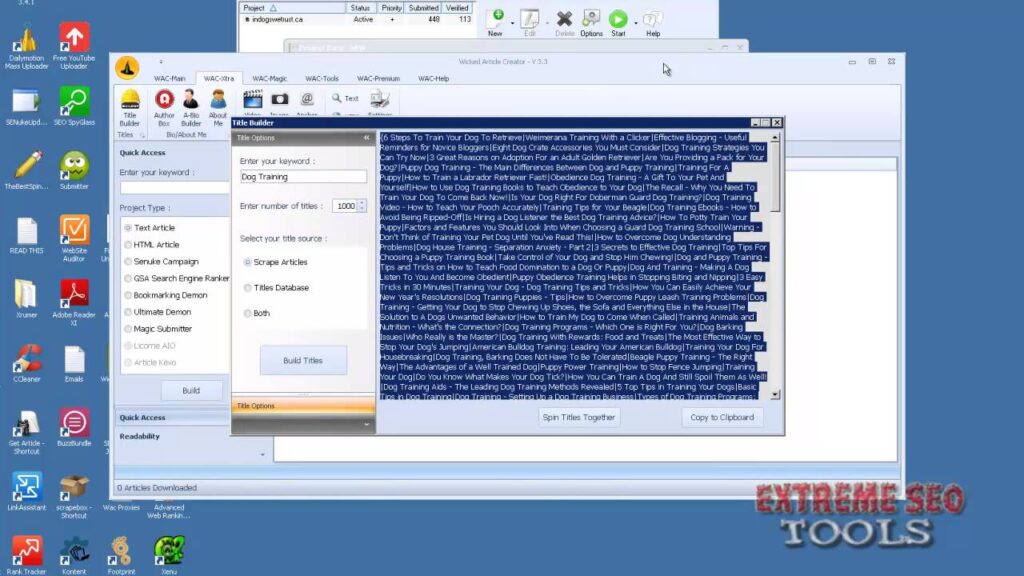 Using GSA Search Engine Ranker For Tier #1 Utilizing 90% Captcha Success Rate!