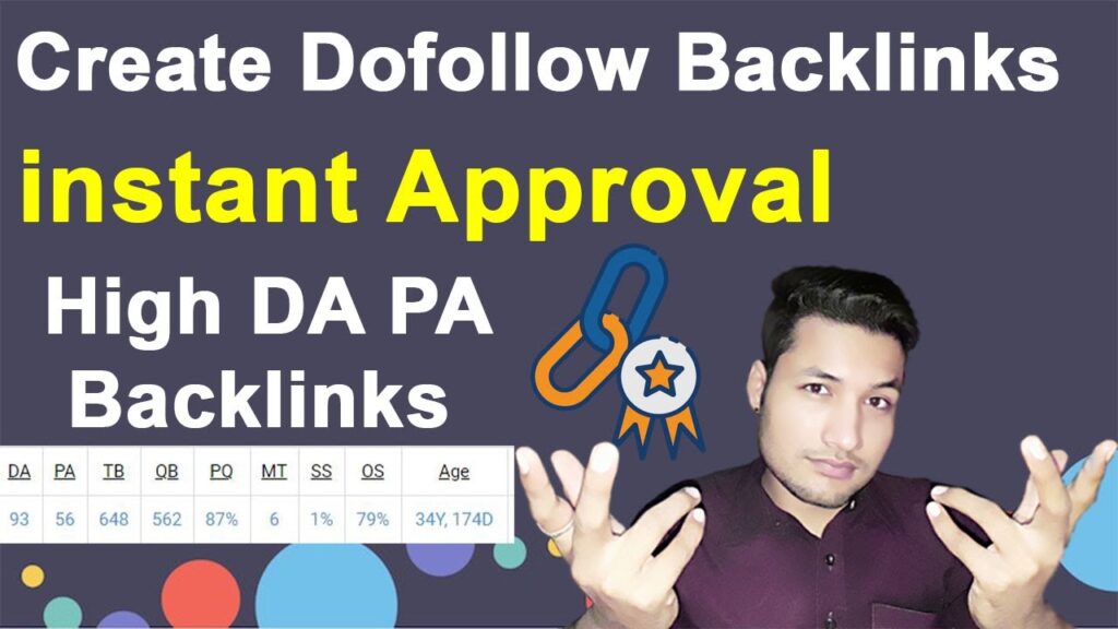dofollow backlinks instant approval high DA PA Backlinks | How To Create Backlinks