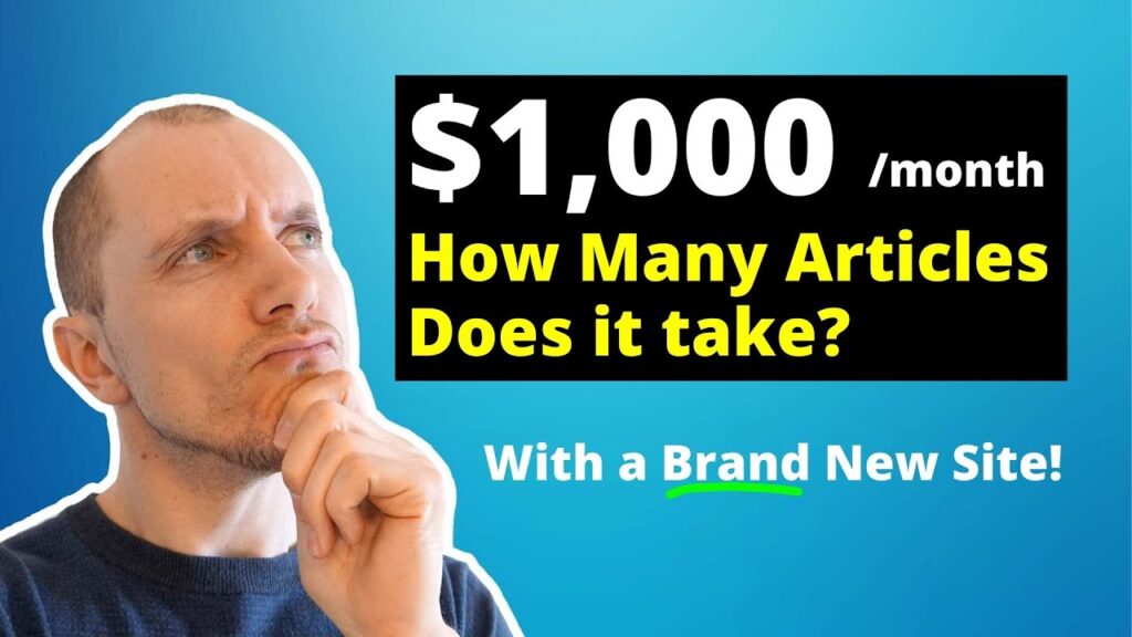$1,000 per Month Passively? Here's How Many Articles It Takes (on average)