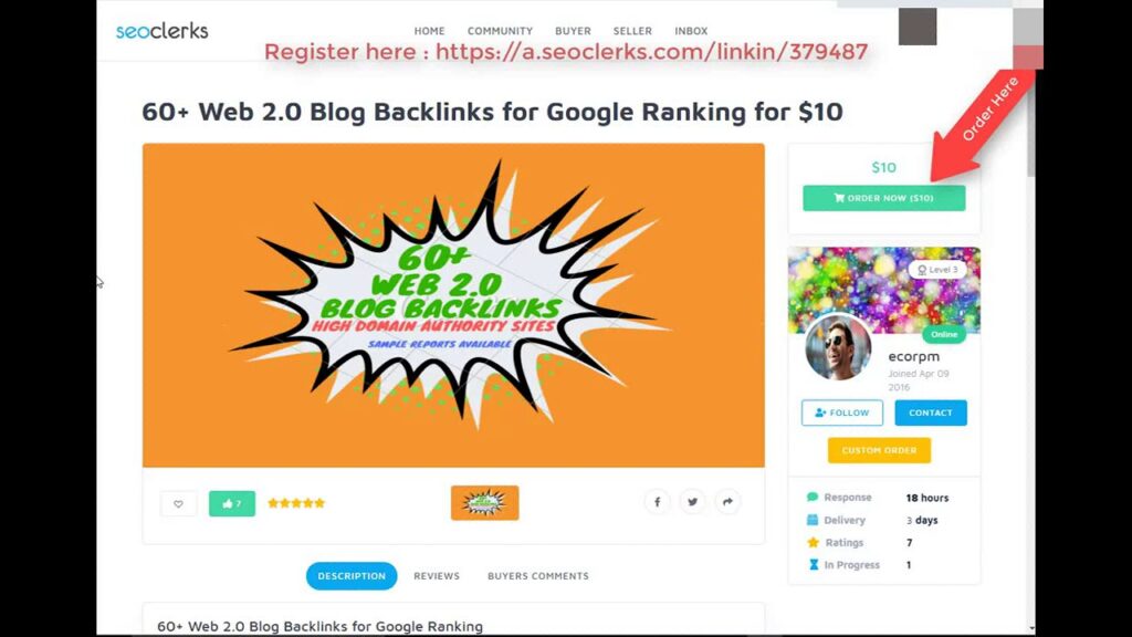 60 Web 2 0 Blog Backlinks for Google Ranking for $10 On SEOClerks