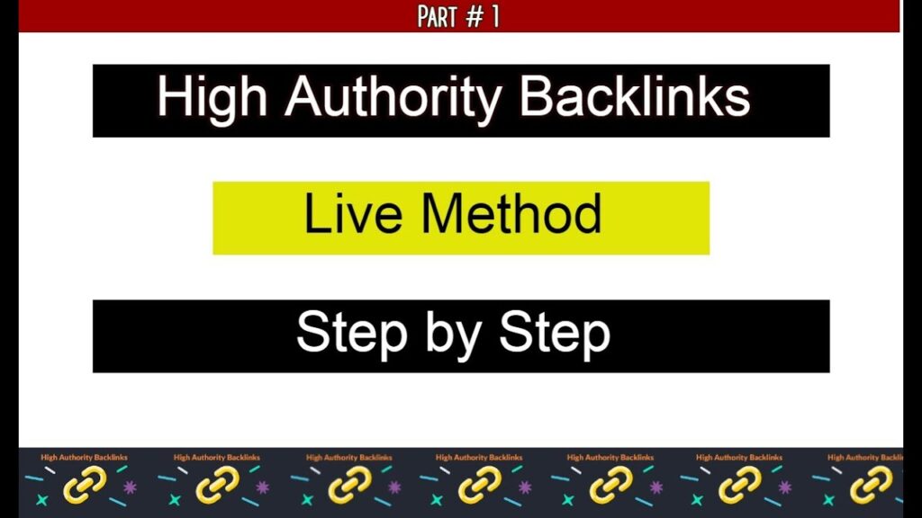 How to Create High Authority Backlinks in 2020 | Live Method
