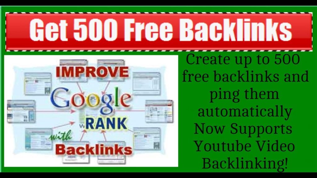 500 Free Backlinks Tool Review Now Supports YouTube Backlinking
