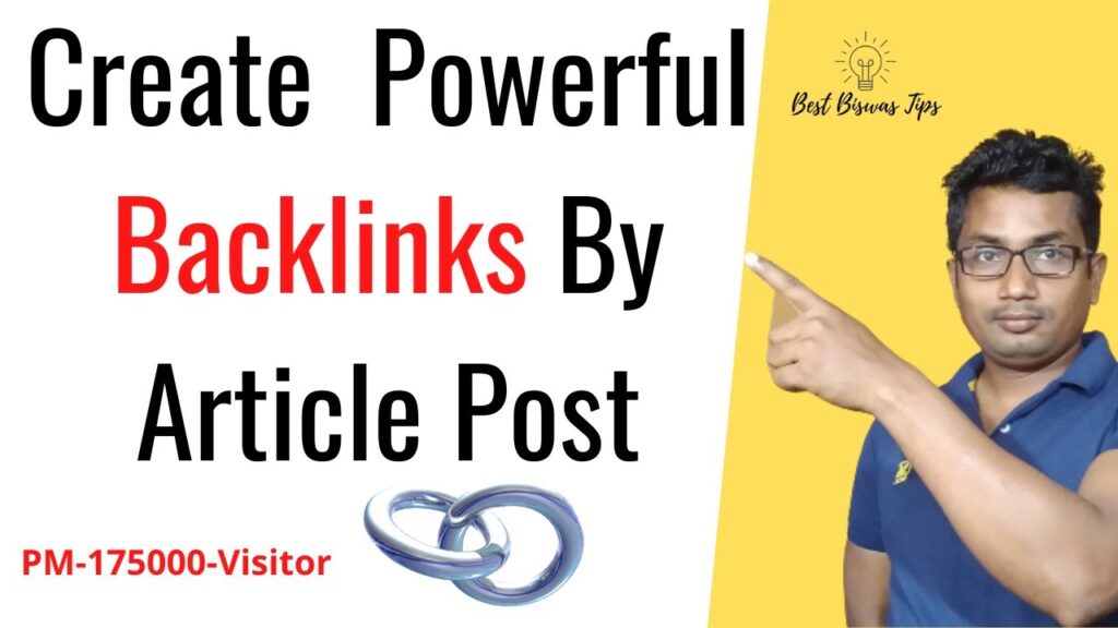 Create Powerful Backlinks By Article Post From High Authority Website