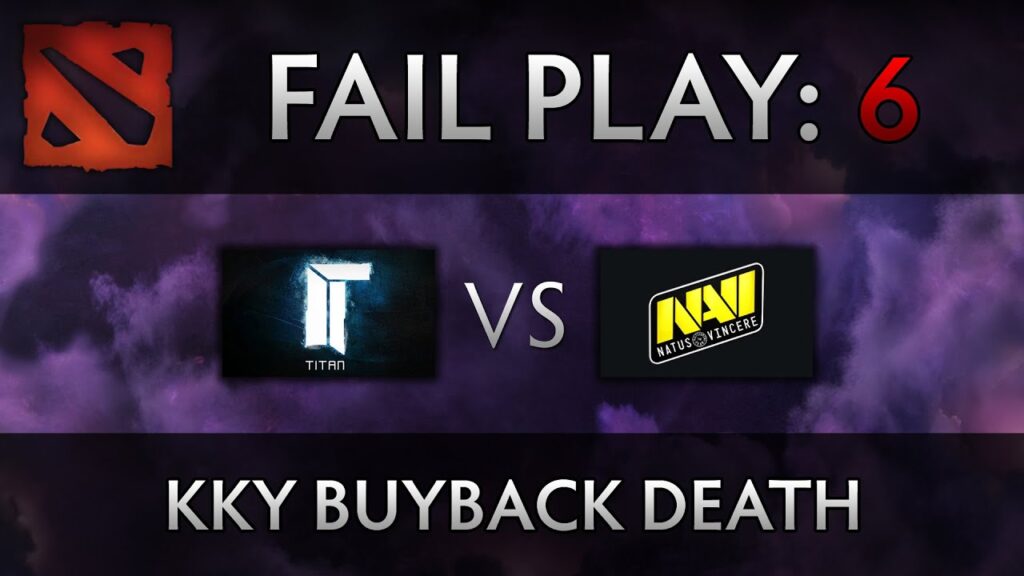 Dota 2 TI4 Fail Play - Titan vs Na'Vi - kky buyback death