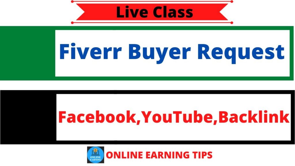 Fiverr Buyer Request Facebook marketing,YouTube Marketing,Backlink