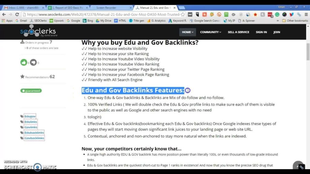 Manual 21 Edu and Gov Moz DA50+ Most Trusted Profile Backlinks To Boost Ranking