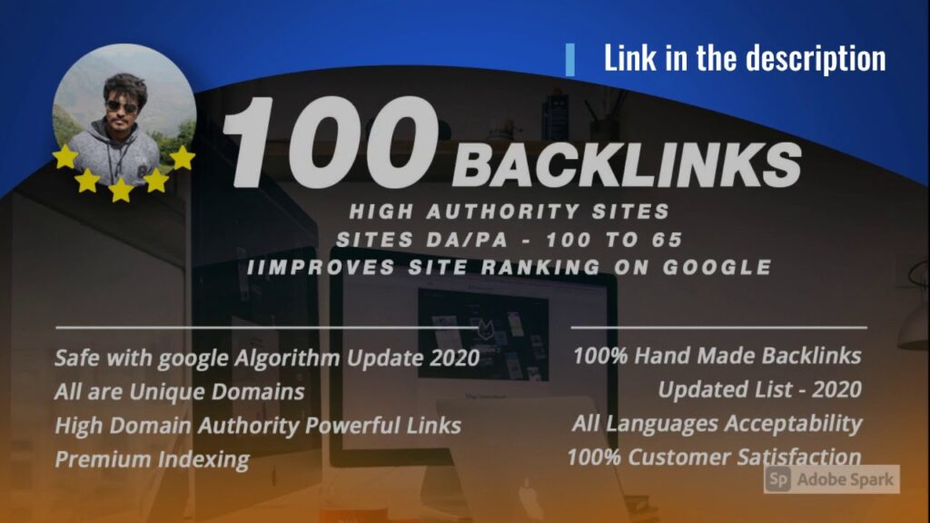 Rank higher in google with 110 high authority SEO backlinks
