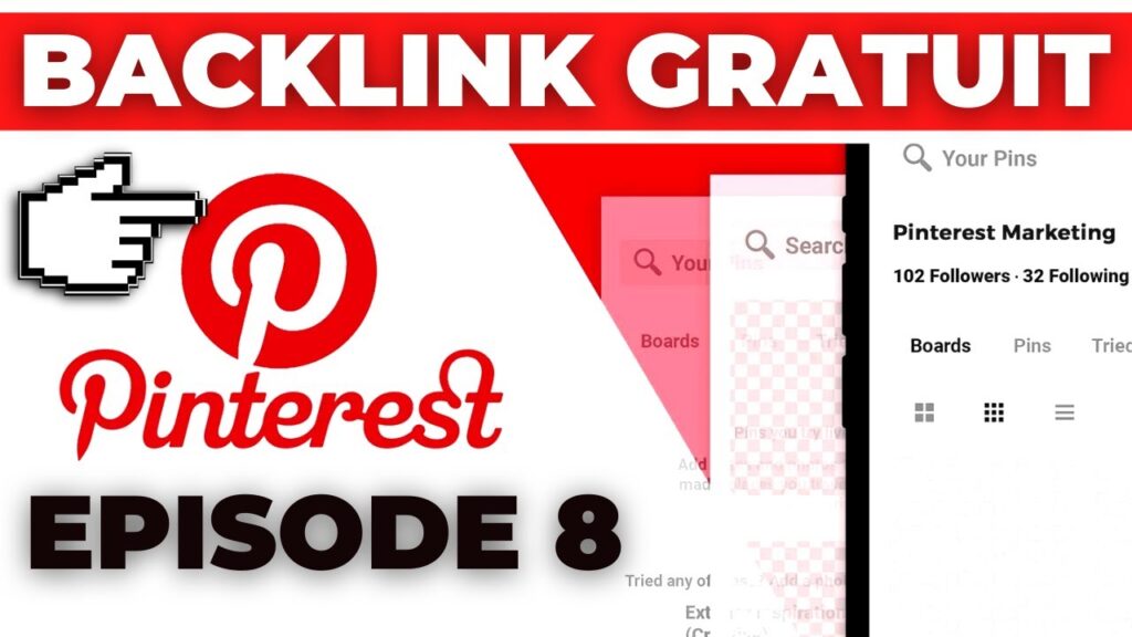 Backlink Gratuit #8 Pinterest DA93 (No-Follow)