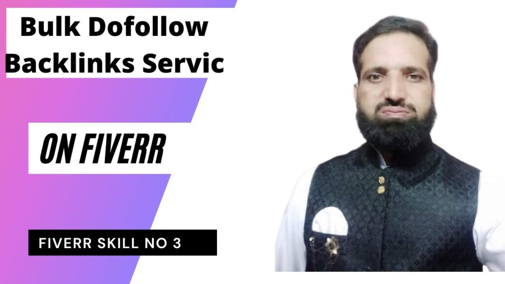 Bulk Dofollow Backlinks Service On Fiverr | Mian kamran