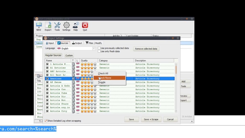 GSA Content Generator - Feature Overview and Understanding the Software