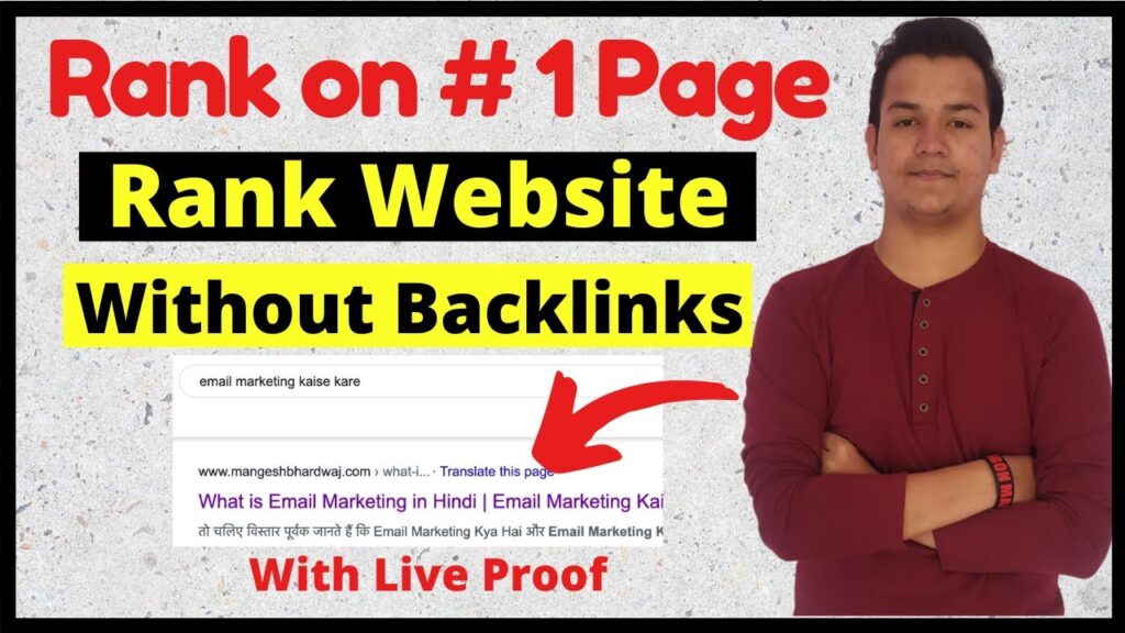 How To Rank Website Without Backlinks With Proof In Hindi - Blogging Case Study | BloggingQnA