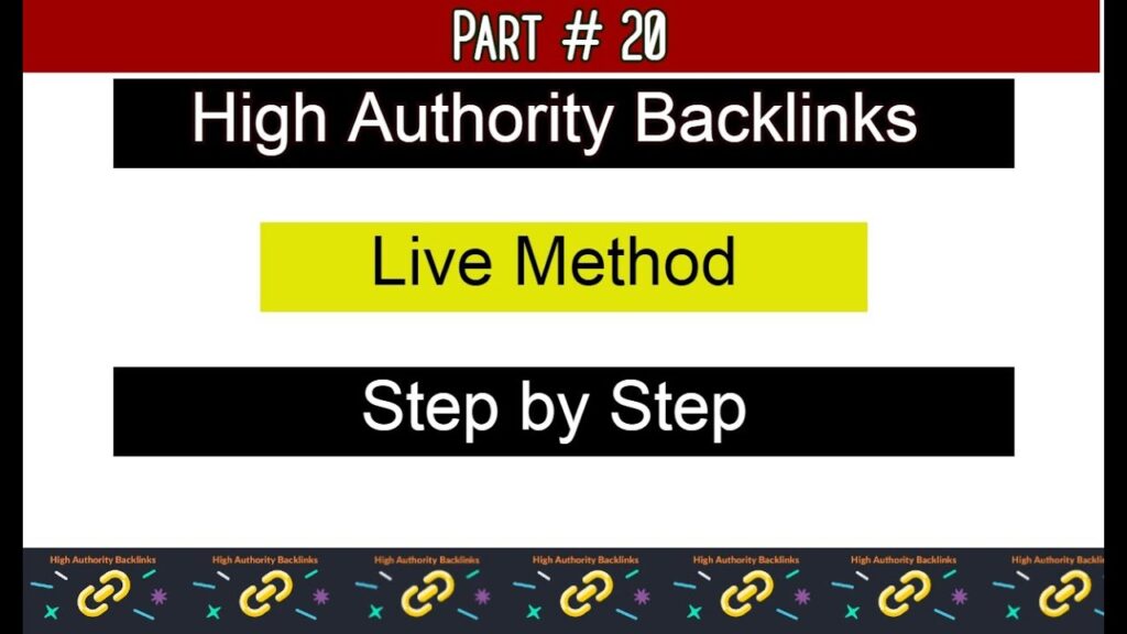 How to Create High Authority Backlinks in 2020 | Live Method | Part 20