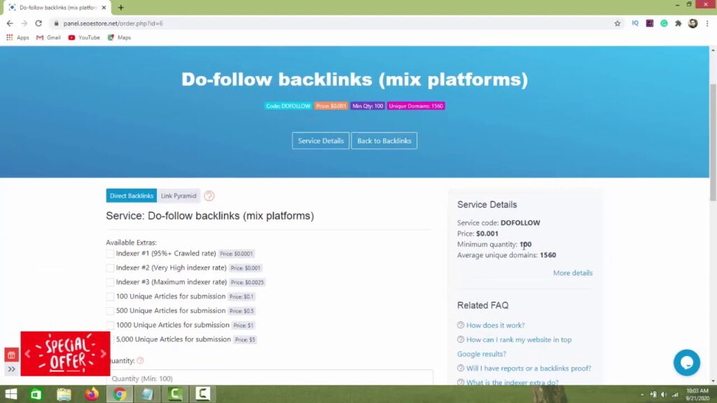 How to order dofollow backlinks from SEOestore at affordable price