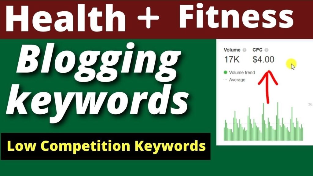 Top 6 Health + Fitness Low Competition Keywords | Keyword Research 2020 | USA&UK TRAFFIC