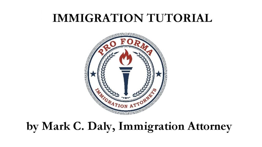 Video Tutorial USCIS I-485 pt 4 by Immigration Attorney Mark C. Daly