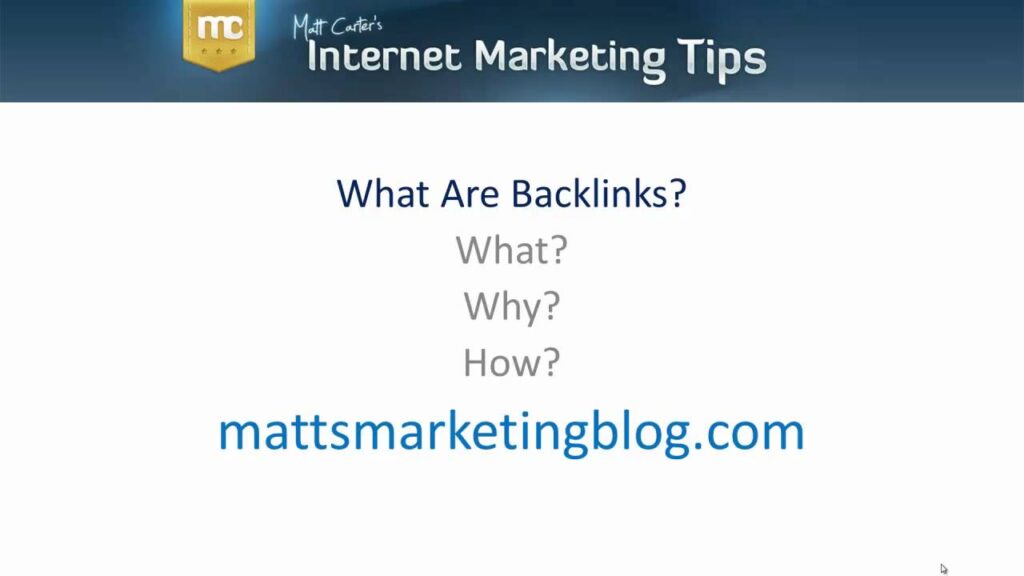 What are Backlinks ?