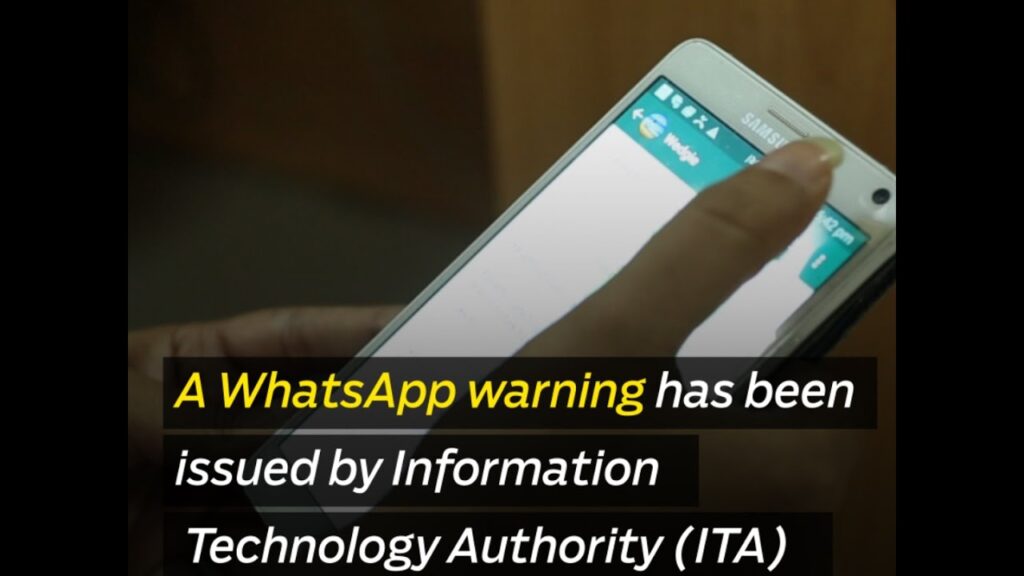 A WhatsApp warning has been issued by the Information Technology Authority (ITA)