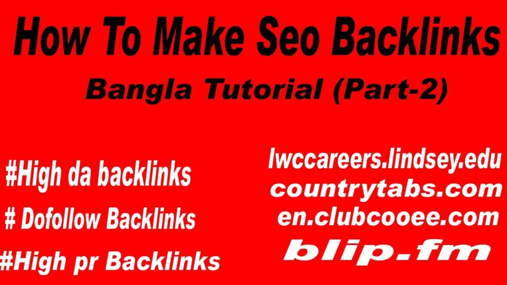 Cd-10 !! search engine optimization // how to make 4 seo backlinks (part-2)