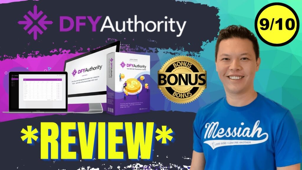 DFY Authority Review and Demo – Best Domain Flipping Software? - My Best Custom Bonuses $6,000+