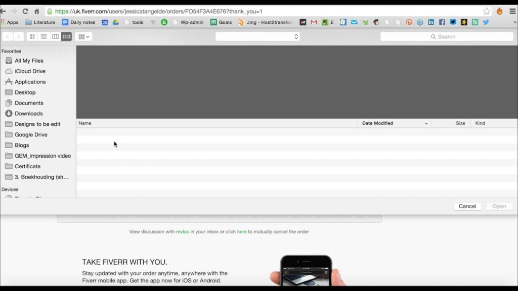 Fiverr How to buy a gig:product/service