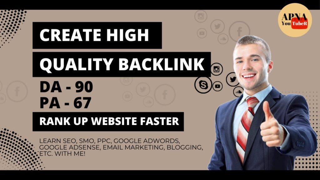 Get Backlinks From high Quality site and Rank up fast your Website in Hindi | Apna Youtuber