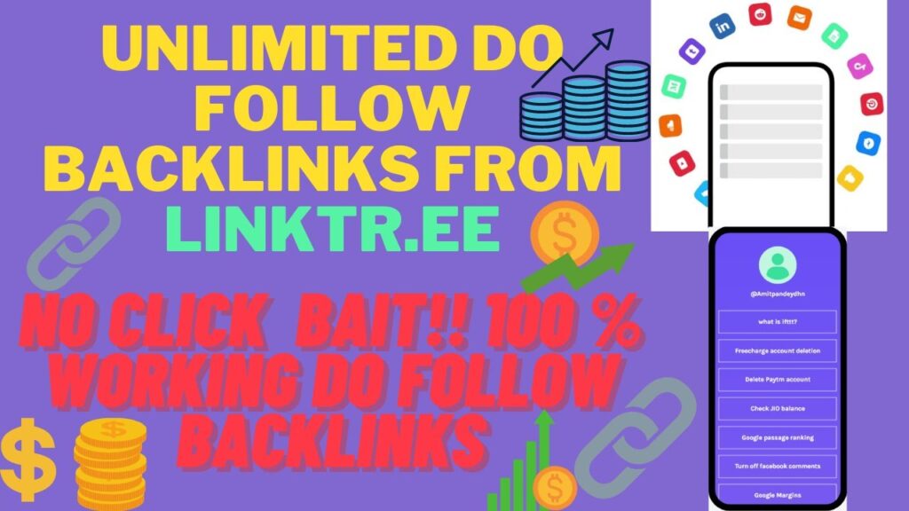 Get Free DoFollow Backlinks for any blog - Increase Traffic & Earn Money(linktr.ee)