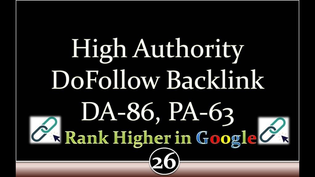 High Authority Dofollow Backlink - DA-86, PA-63 and Spam Score-1
