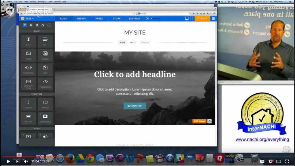 How to Build a Free Inspector Website Using Weebly.com