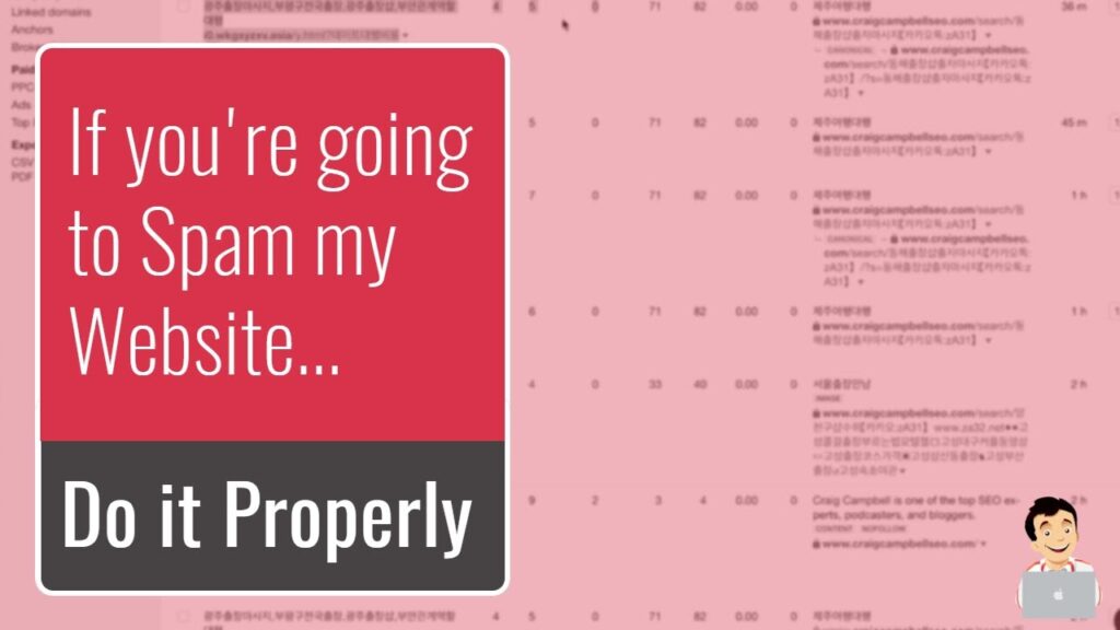 Someone sending Spam Backlinks to my Website