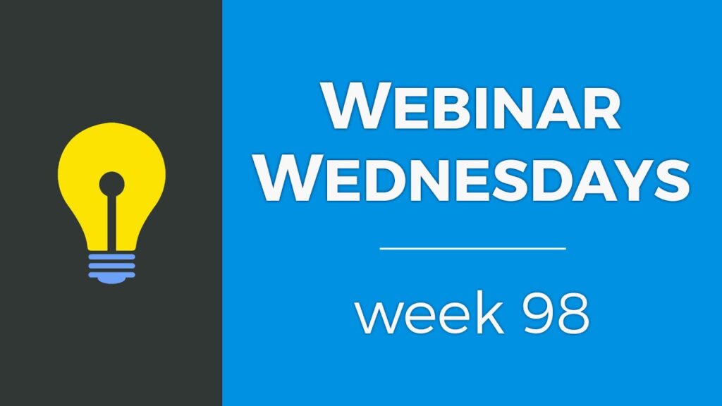 Webinar Wednesday 98 - Training Workshop for Directory Software