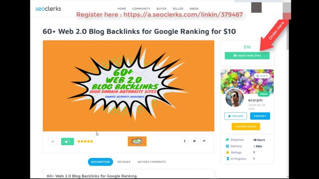 60 Web 2 0 Blog Backlinks for Google Ranking for $10 On SEOClerks