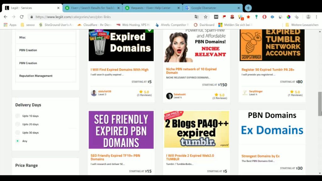 Fiverr Alternatives , Seo Backlinks , Web Design, Are  Fiverr Expensive OR Cheap Legiit