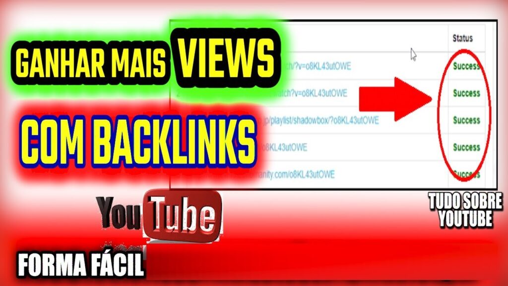 GANHAR MAIS VIEWS COM SEO Backlinks de Divulgação de Vídeo do YouTube Inscritos e Visualizações