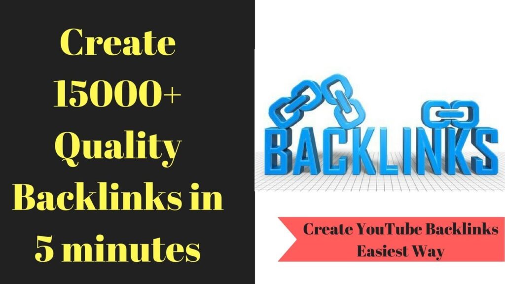How To Create Quality Backlinks –Best  Free Methood 2018. Generate 15000+ backlinks  in 5 Minutes