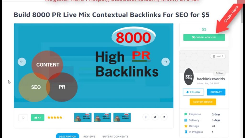 Build 8000 PR Live Mix Contextual Backlinks For SEO for $5 On SEOClerks